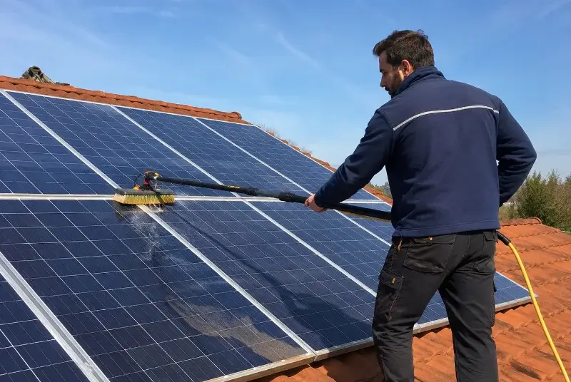 Nettoyage et entretien de panneaux solaires à Saint-Gingolph